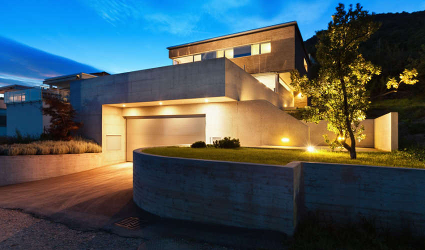Outdoor LED security lighting