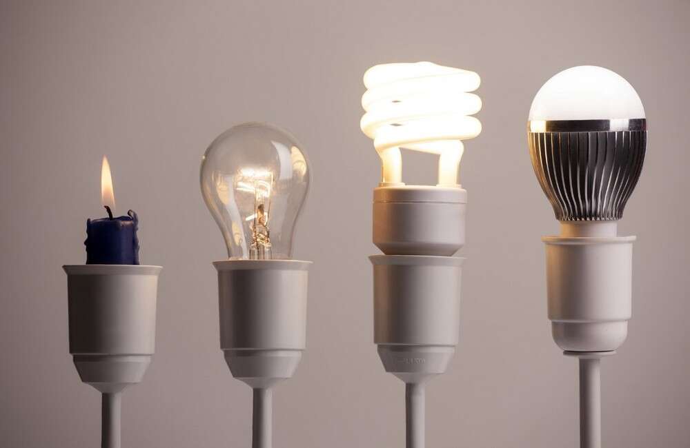Different types of light bulbs - The history of LED lighting