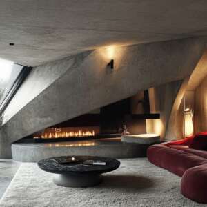 Modern Fireplace Lighting