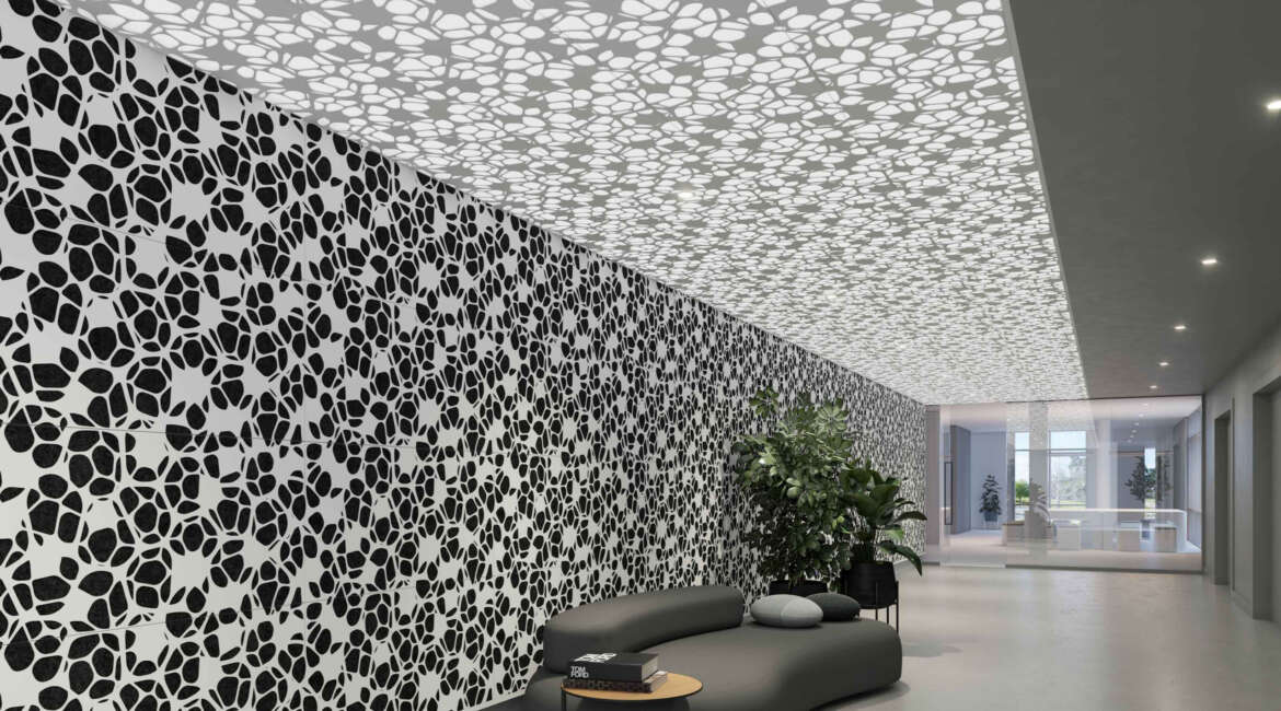 perforated metal ceiling