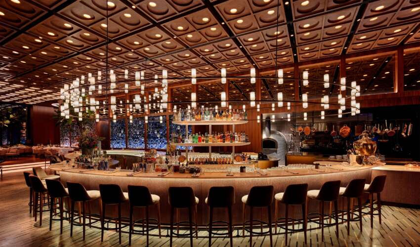 Bar lighting Frame the Space with light.