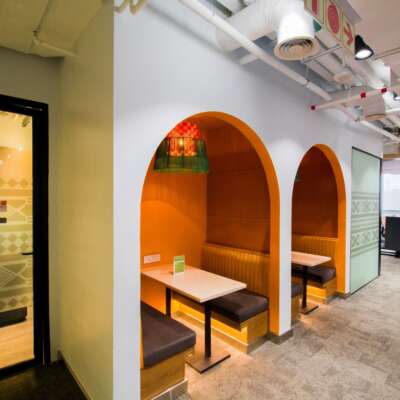 Modern office cafeteria mastercard Accra project