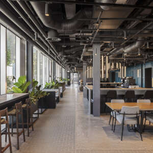 Mix Track Lighting with Industrial Ceilings